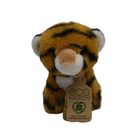 Aurora Plush Eco Nation Bengal Tiger Plushie Toy Stuffed Animal 6 in - Picture 2 of 9